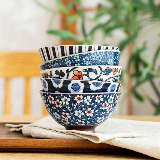 Household Fashion Simple Ceramic Soup Bowl - Mubimart