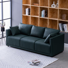 Household Fashion Simple Solid Colour PU Sofa - Mubimart -  