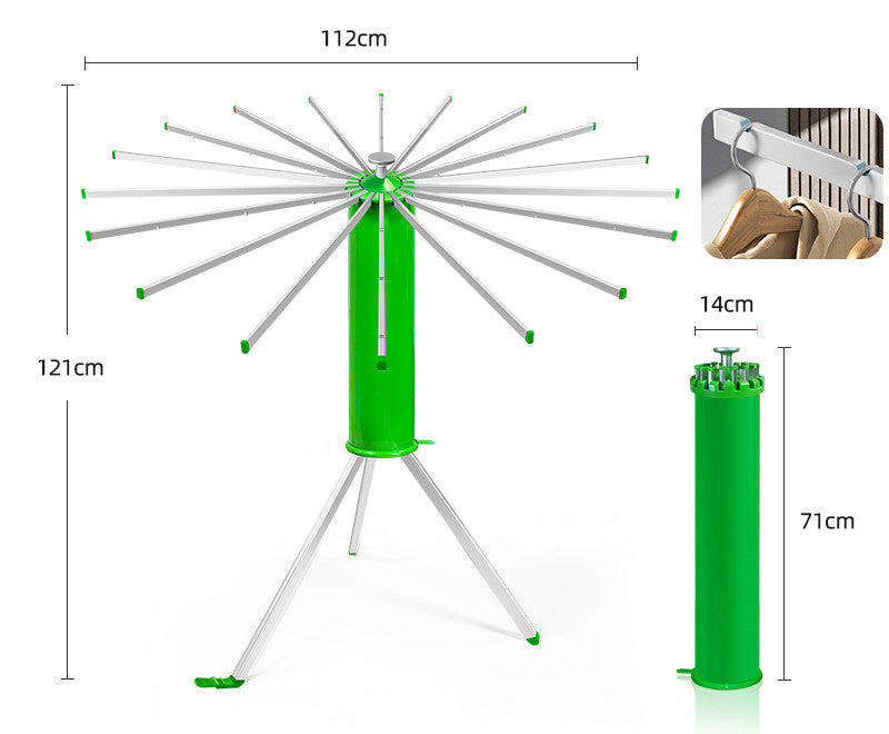 Household Floor Folding Clothes Drying Rack - Mubimart -  