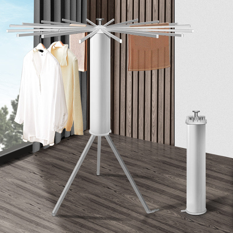 Household Floor Folding Clothes Drying Rack - Mubimart - Drying rack 