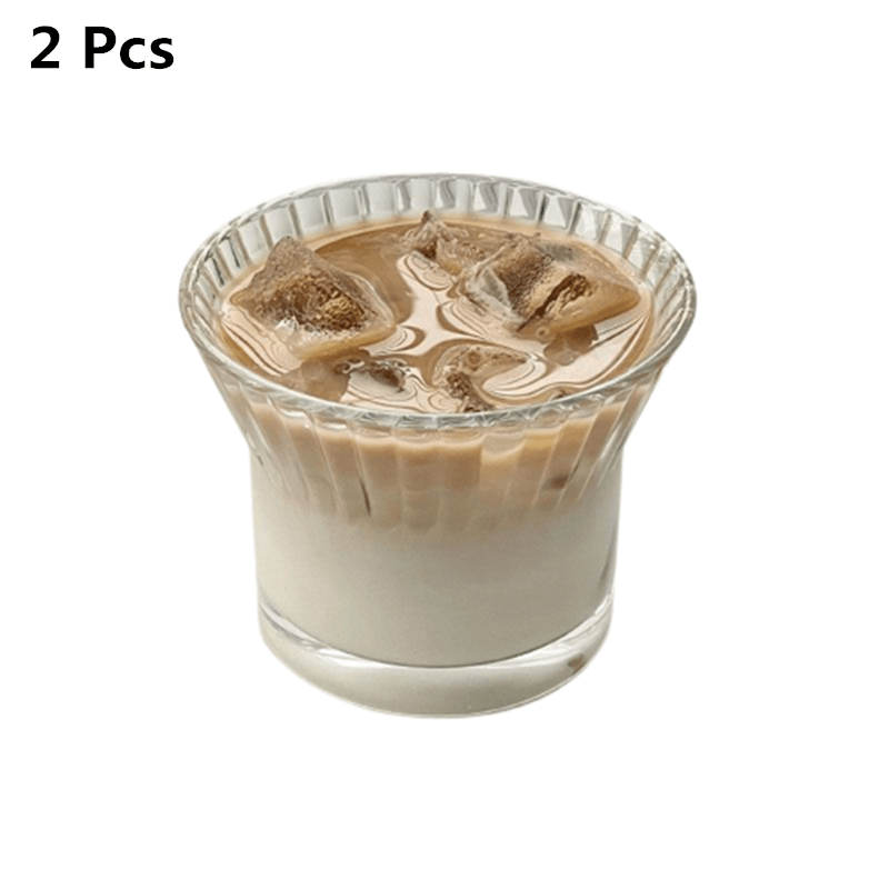 Household Flower Glass Coffee Mug - Mubimart