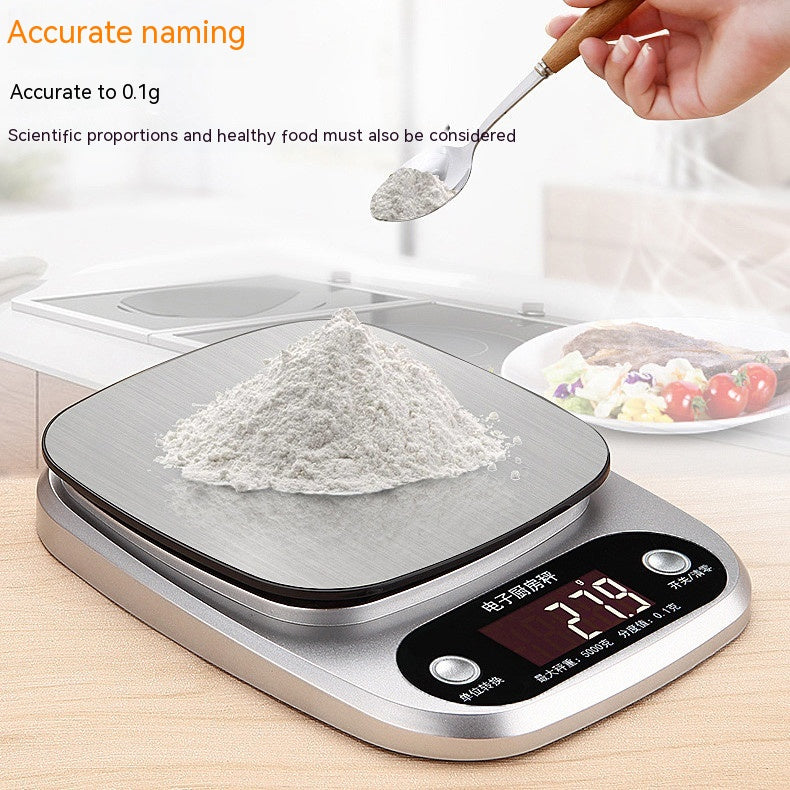 Household Food Kitchen Electronic Scale Stainless Steel - Mubimart - Food Scales 