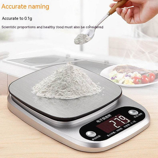 Household Food Kitchen Electronic Scale Stainless Steel - Mubimart