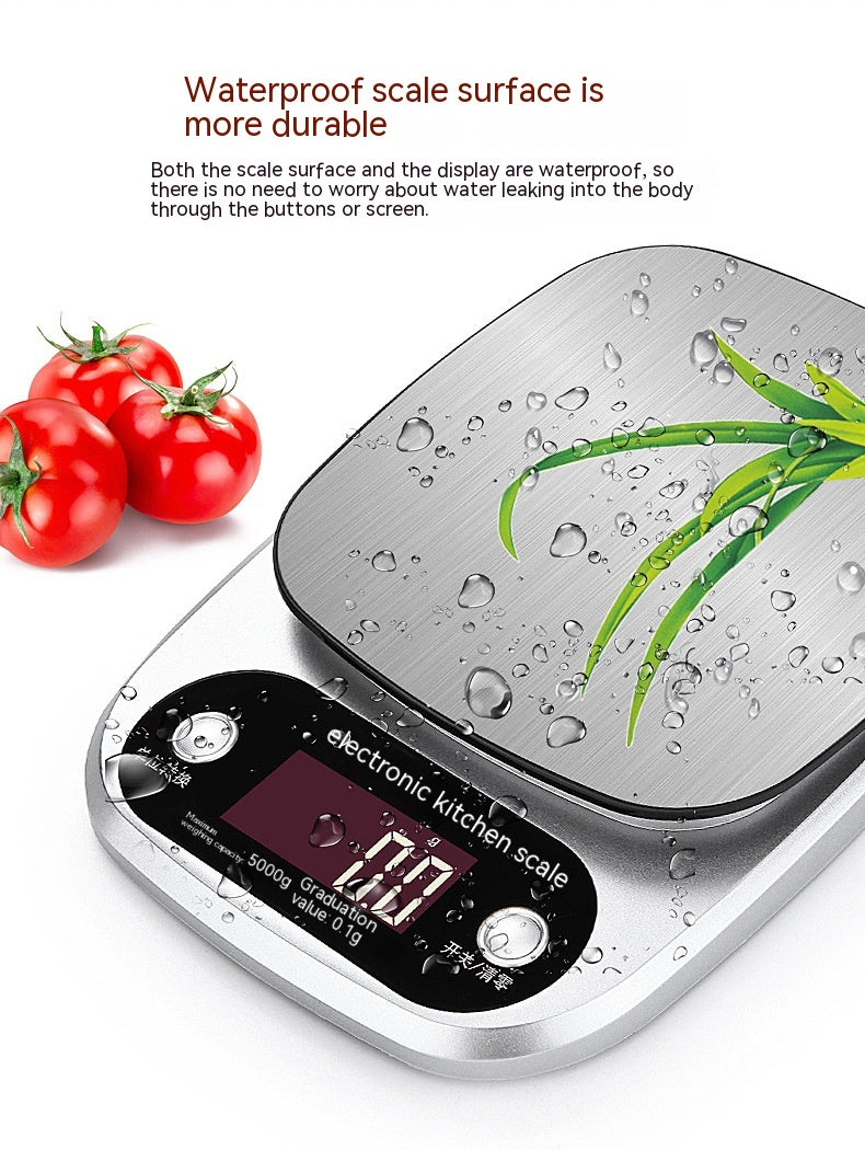 Household Food Kitchen Electronic Scale Stainless Steel - Mubimart -  