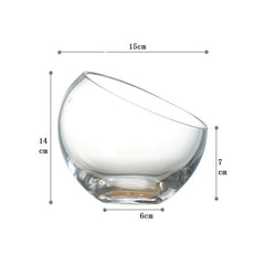 Household Fruit Salad Bowl Glass Bevel Mouth - Mubimart -  