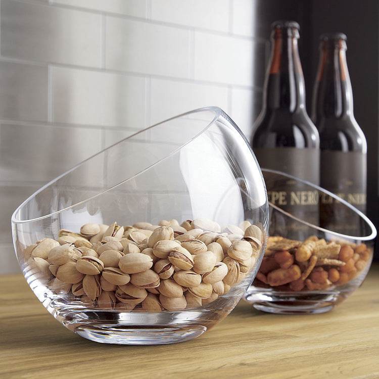 Household Fruit Salad Bowl Glass Bevel Mouth - Mubimart