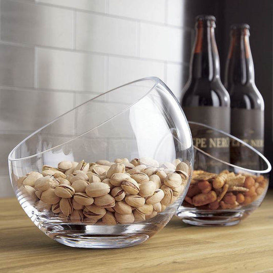 Household Fruit Salad Bowl Glass Bevel Mouth - Mubimart
