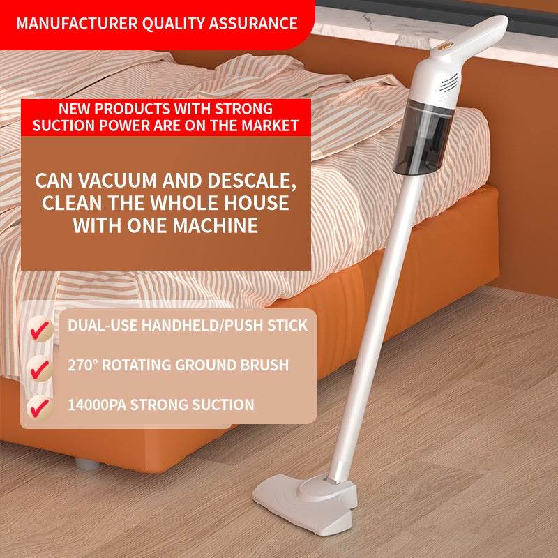 Household Handheld Mite Vacuum Cleaner Pet Hair Sucker Wireless Sofa Car Sweep Suction Drag Strong Mite Machine - Mubimart