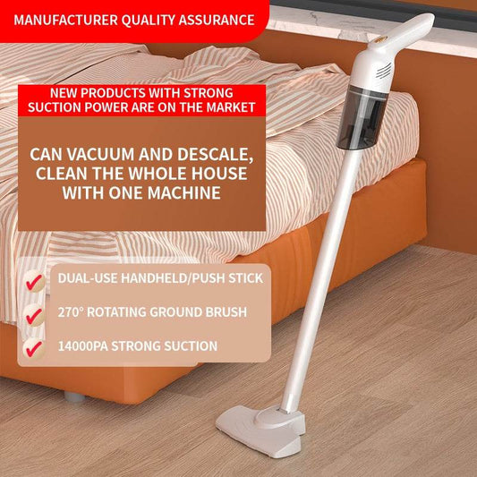 Household Handheld Mite Vacuum Cleaner Pet Hair Sucker Wireless Sofa Car Sweep Suction Drag Strong Mite Machine - Mubimart
