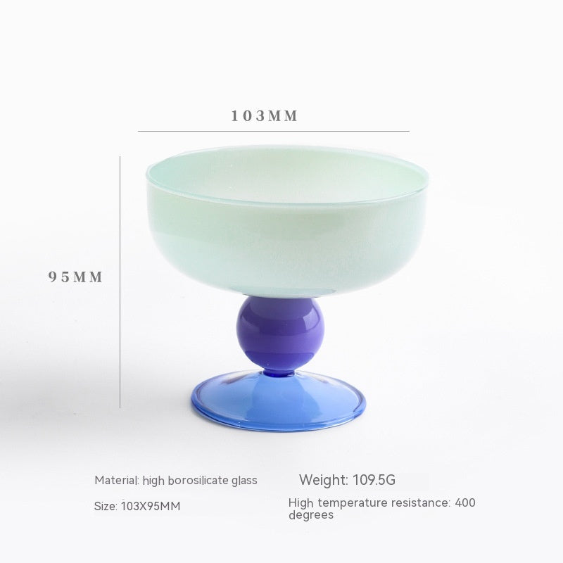 Household Heat-resistant Colored Glass Bowl - Mubimart -  