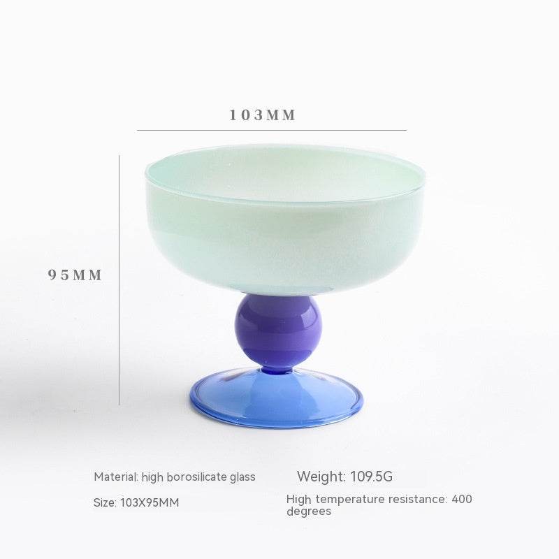 Household Heat-resistant Colored Glass Bowl - Mubimart