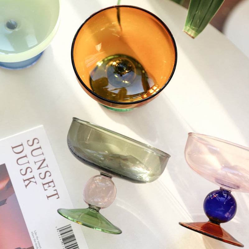 Household Heat-resistant Colored Glass Bowl - Mubimart