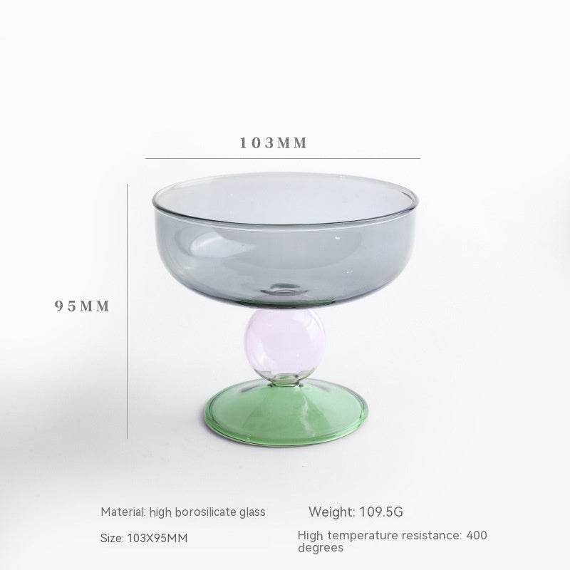 Household Heat-resistant Colored Glass Bowl - Mubimart