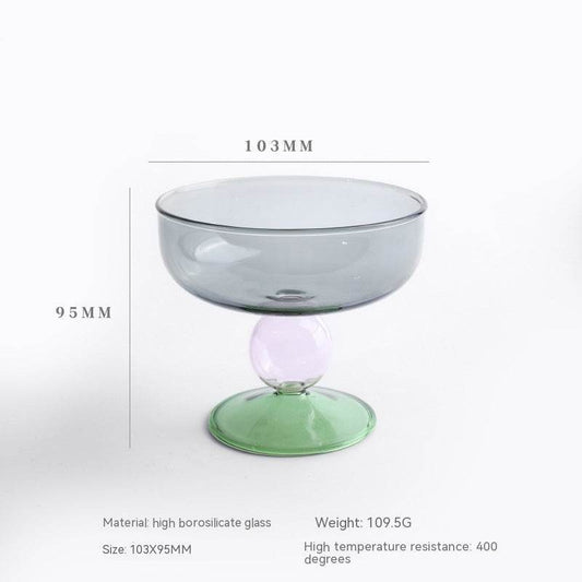Household Heat-resistant Colored Glass Bowl - Mubimart