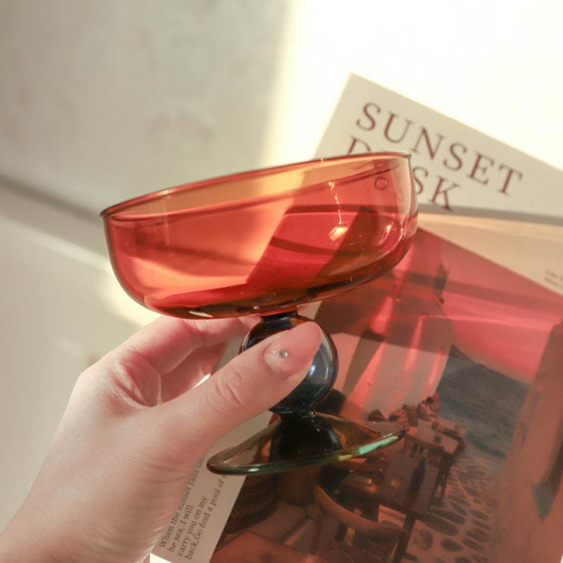 Household Heat-resistant Colored Glass Bowl - Mubimart