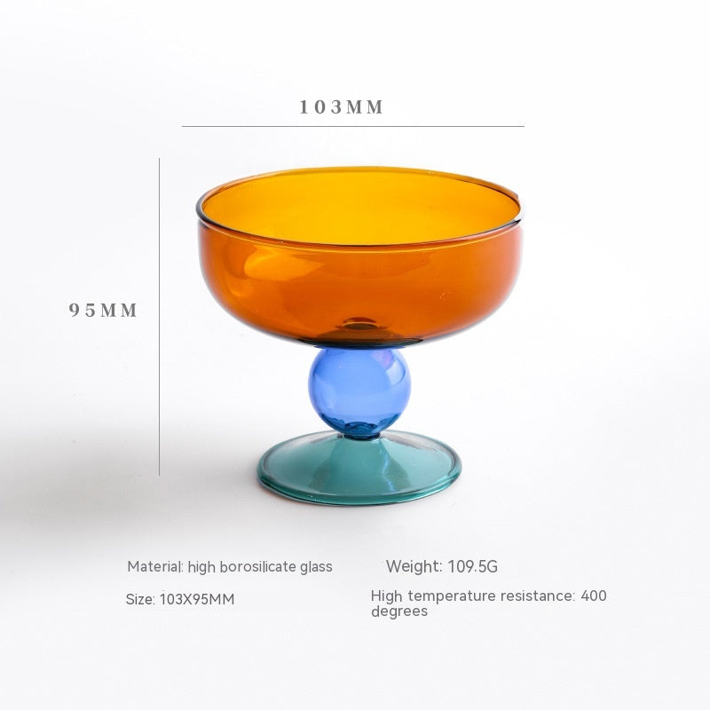 Household Heat-resistant Colored Glass Bowl - Mubimart -  