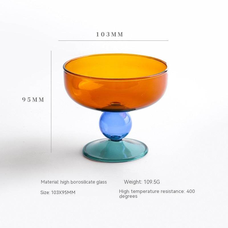 Household Heat-resistant Colored Glass Bowl - Mubimart