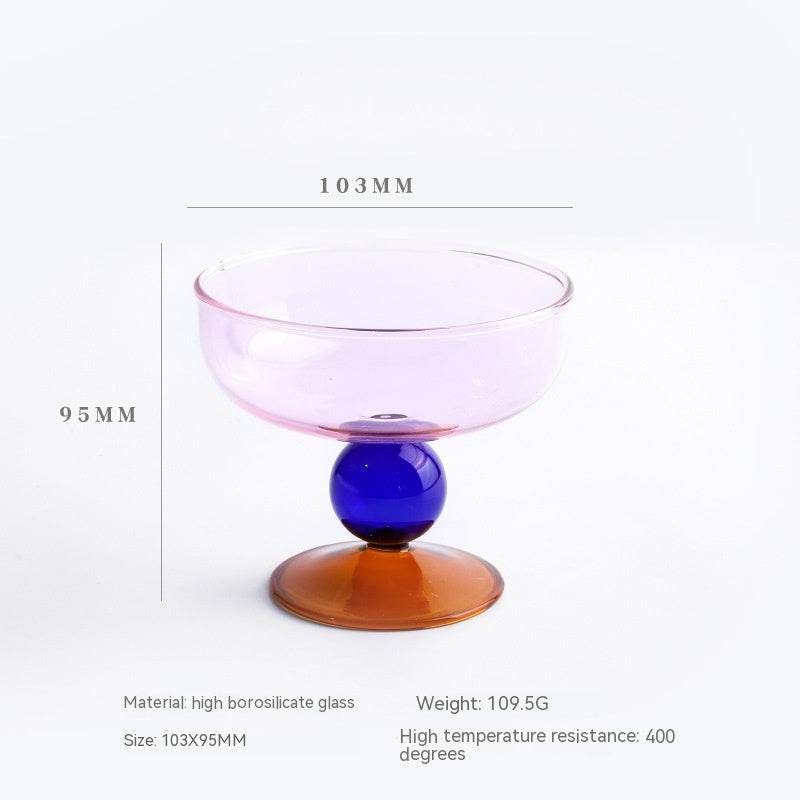 Household Heat-resistant Colored Glass Bowl - Mubimart