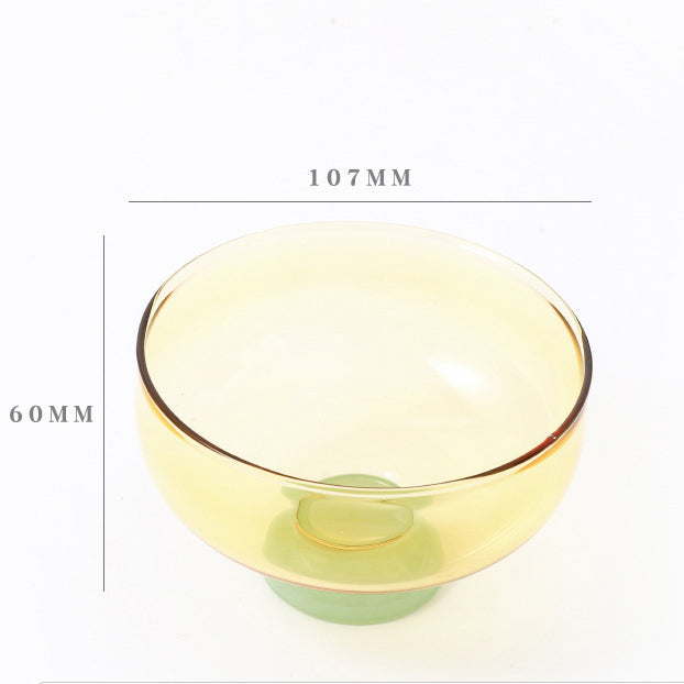 Household Heat-resistant Transparent Glass Bowl - Mubimart -  