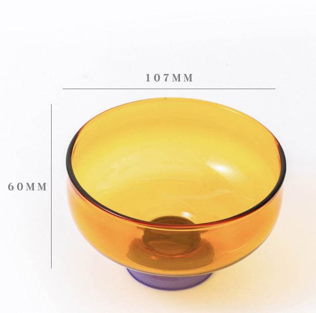 Household Heat-resistant Transparent Glass Bowl - Mubimart
