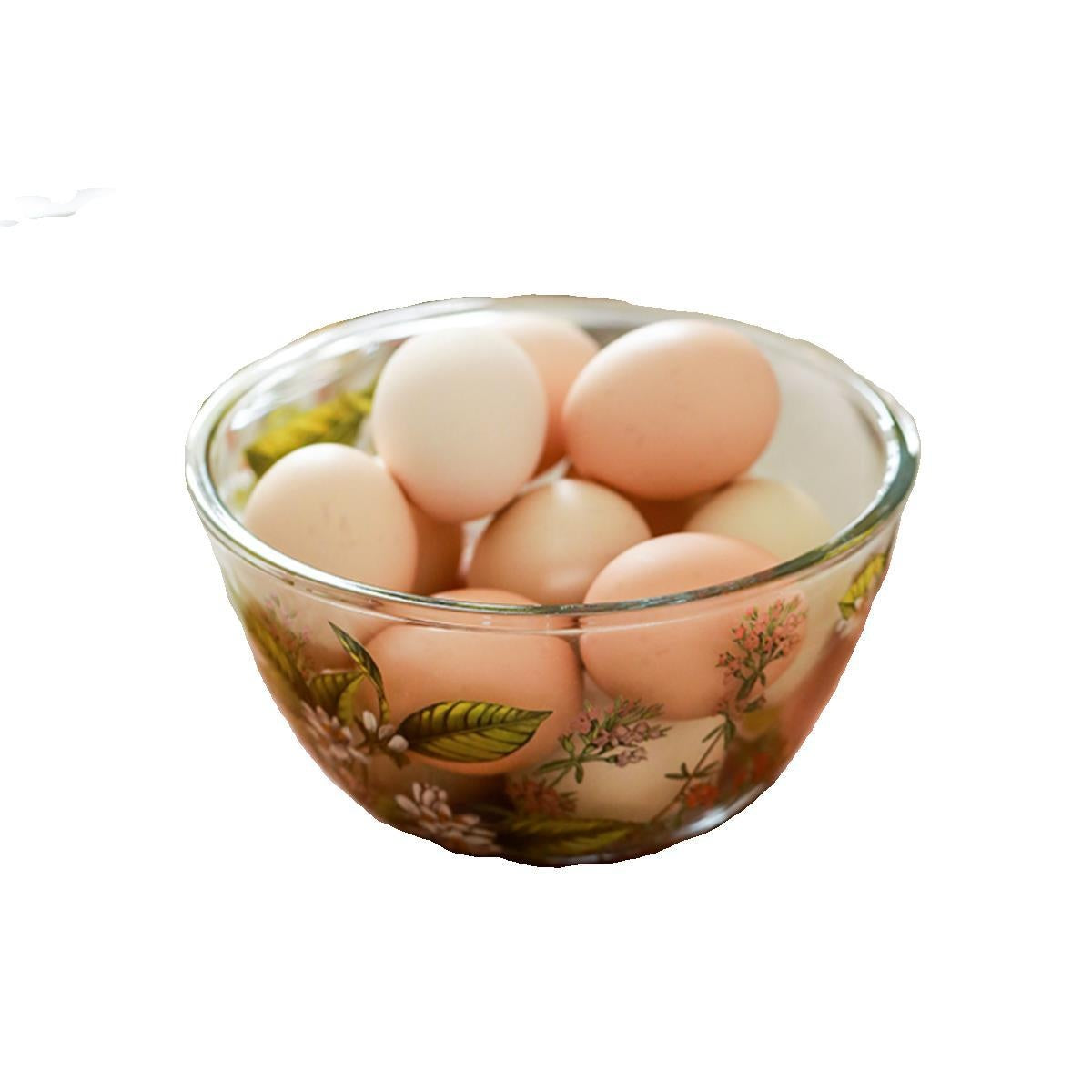 Household High Temperature Resistant Pattern Glass Bowl - Mubimart -  