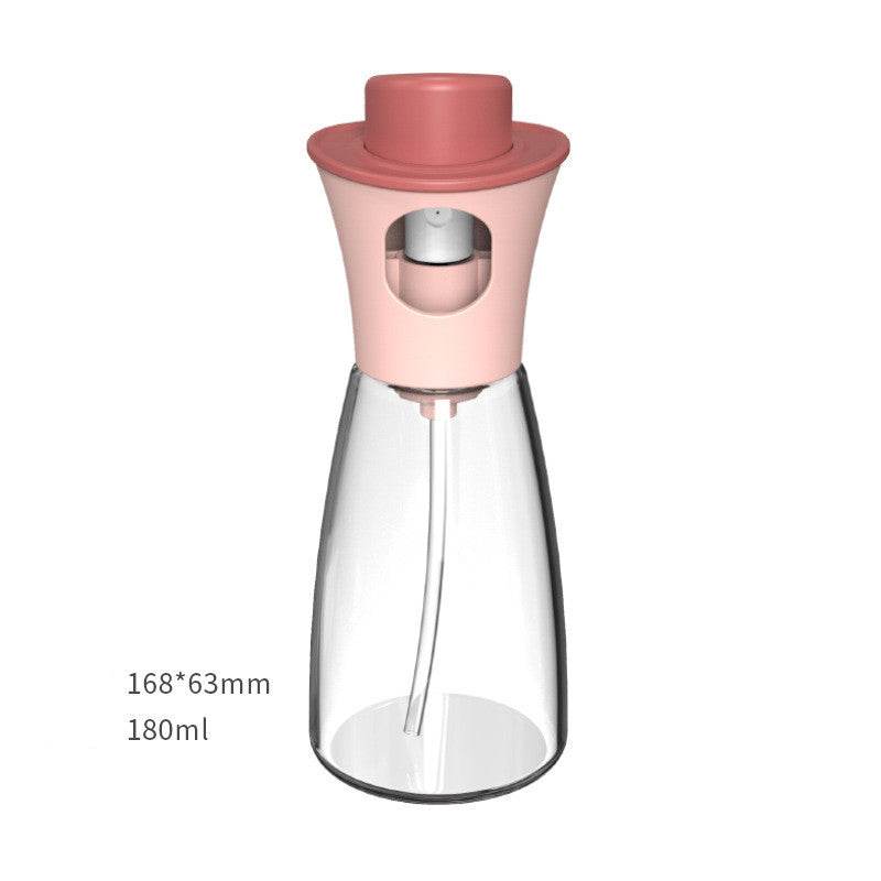 Household Kitchen Edible Oil Spray Can Air Pressure Type Glass Seasoning Bottle - Mubimart