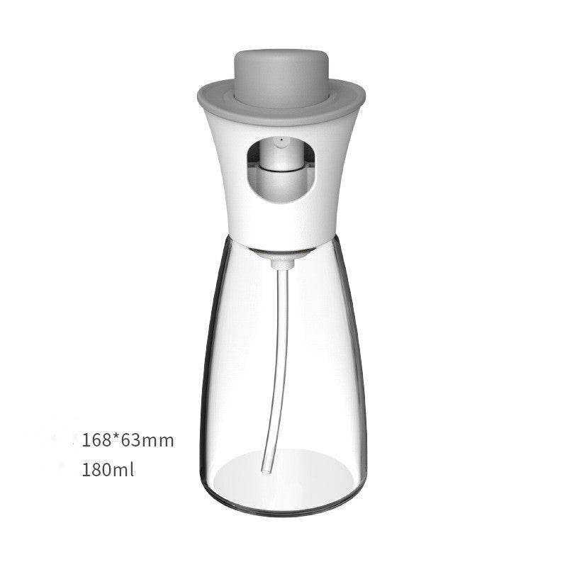 Household Kitchen Edible Oil Spray Can Air Pressure Type Glass Seasoning Bottle - Mubimart