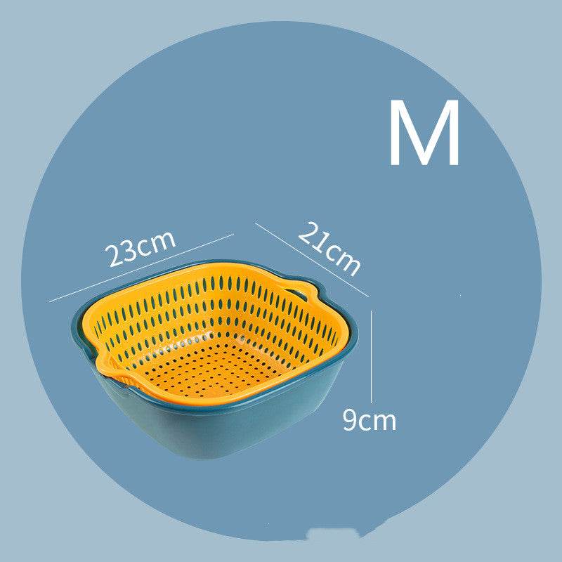 Household Kitchen Multifunctional Plastic Drain Basket - Mubimart