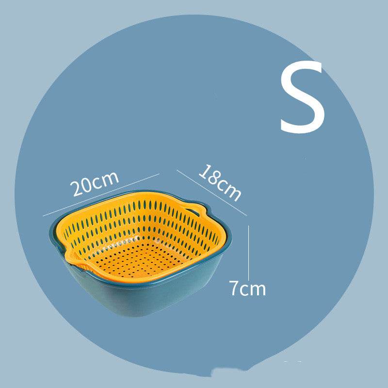 Household Kitchen Multifunctional Plastic Drain Basket - Mubimart