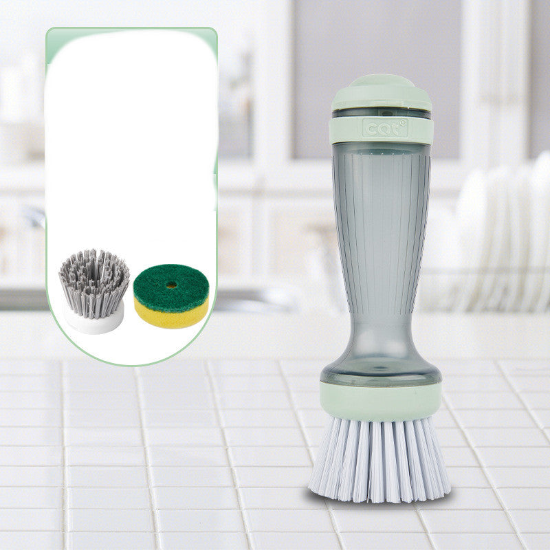 Household Long Handle Multi-function Liquid Pot Dish Brush - Mubimart -  