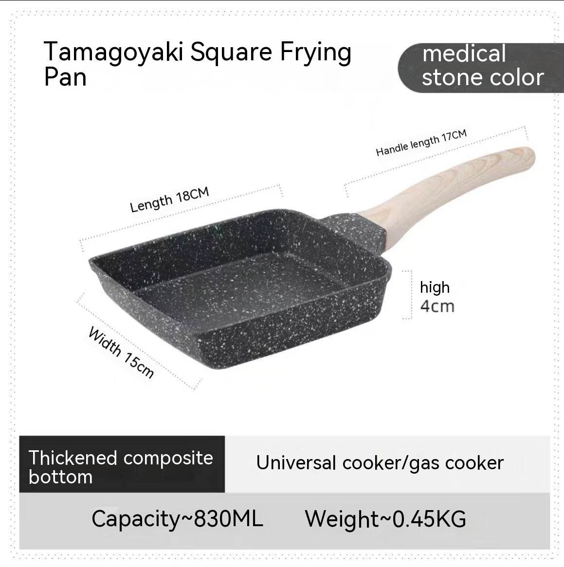 Household Medical Stone Breakfast Pan - Mubimart