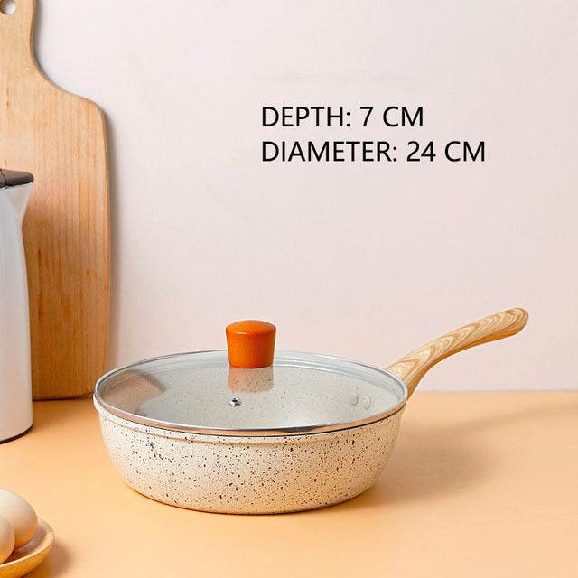 Household Medical Stone Non Stick Pan - Mubimart
