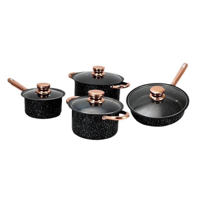Household Medical Stone Non-stick Pan Set - Mubimart