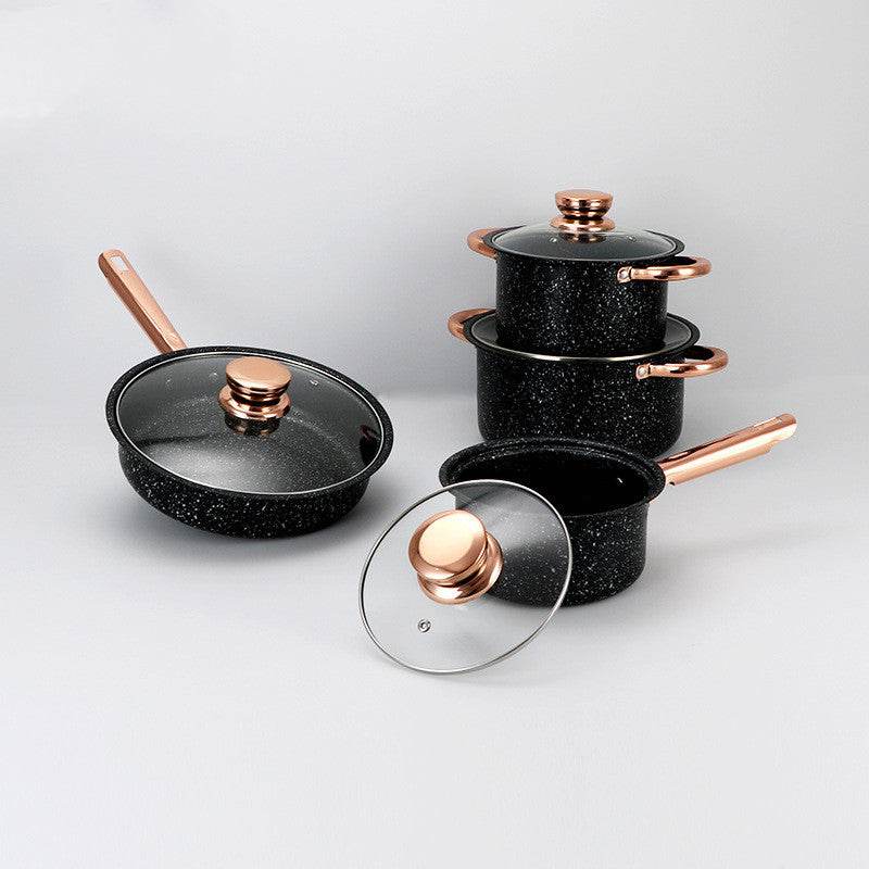 Household Medical Stone Non-stick Pan Set - Mubimart