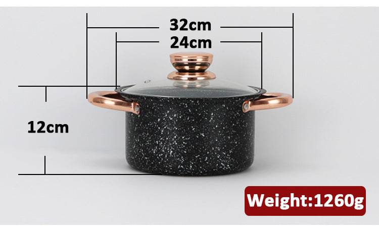 Household Medical Stone Non-stick Pan Set - Mubimart