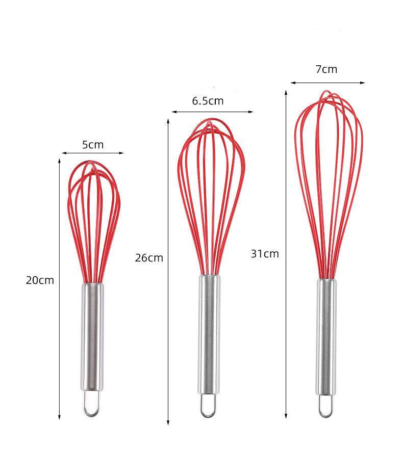 Household Mini Baking Whisk Silicone Cream Whisk - Mubimart
