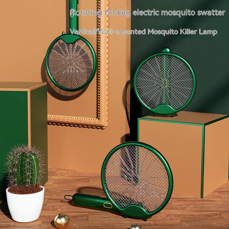 Household Mosquito Killing Lamp Three-in-one Rechargeable Mosquito Swatter - Mubimart