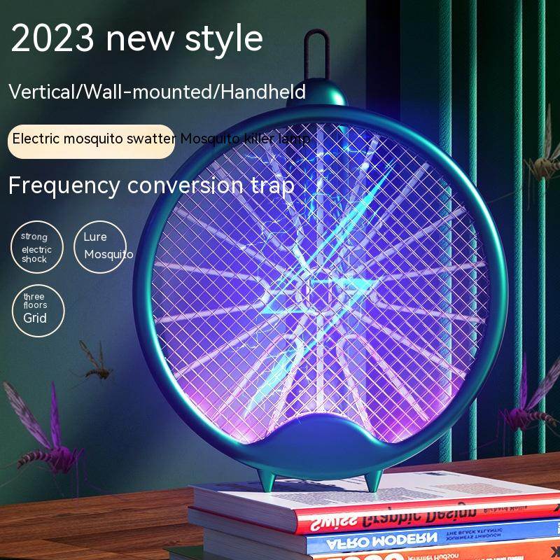Household Mosquito Killing Lamp Three-in-one Rechargeable Mosquito Swatter - Mubimart