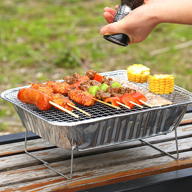 Household Portable Barbecue Grill Small BBQ Charcoal Grill Barbecue Stove - Mubimart -  