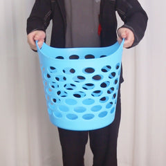 Household Portable Portable Plastic Storage Basket - Mubimart - Plastic basket 