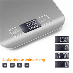 Household Precision Stainless Steel Food Electronic Scale - Mubimart -  