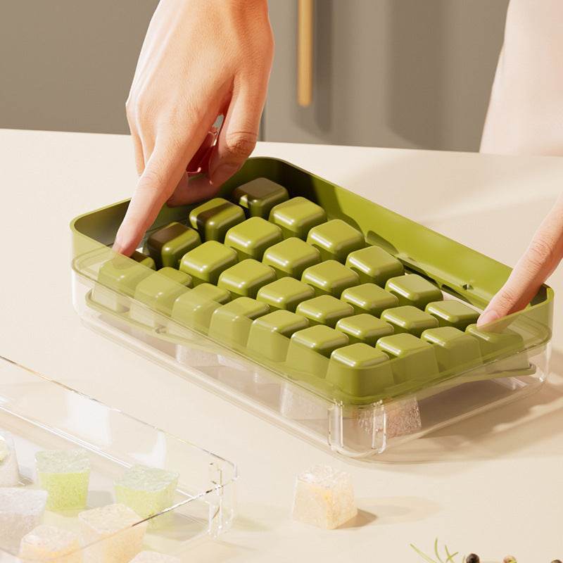 Household Press Mini Ice Tray Ice Cube Mold - Mubimart