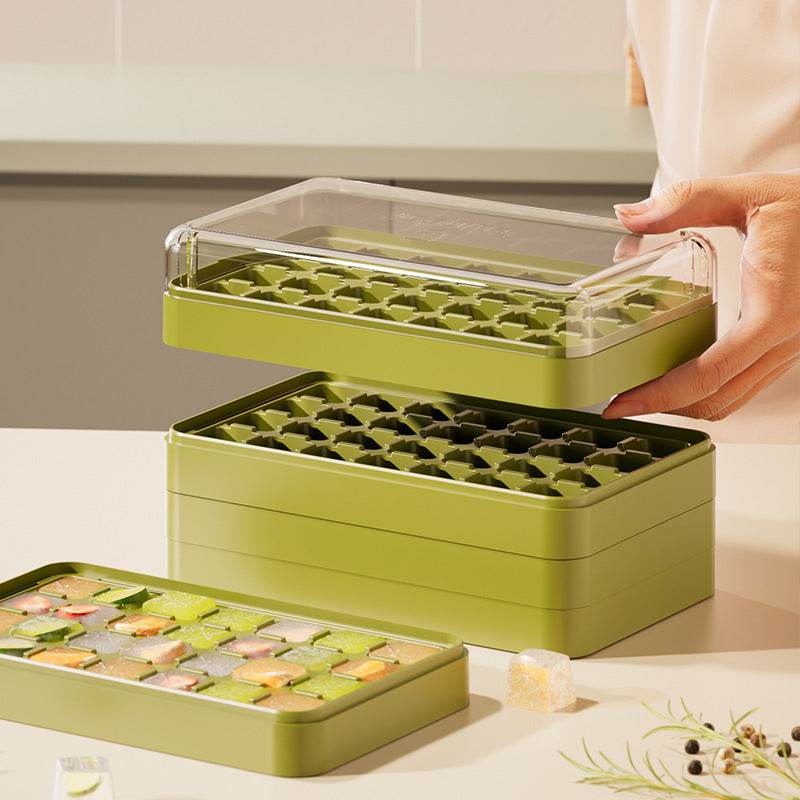 Household Press Mini Ice Tray Ice Cube Mold - Mubimart