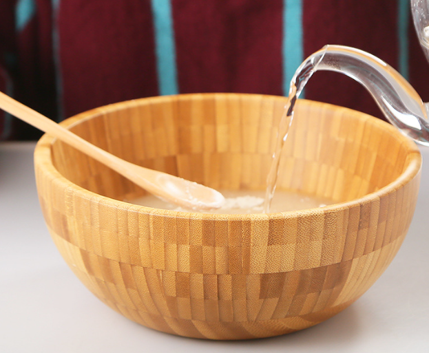 Household Salad Wooden Bowl Stirring Chinese Medicine Mask Bamboo Bowl Bamboo Wooden Large And Noodles Wooden Basin Lettering - Mubimart -  