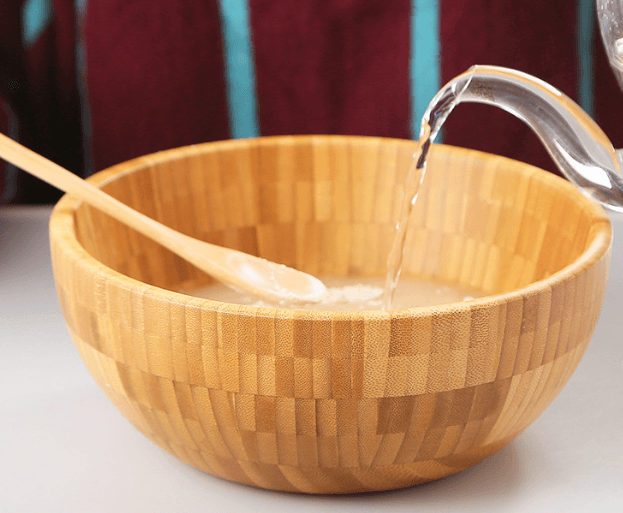 Household Salad Wooden Bowl Stirring Chinese Medicine Mask Bamboo Bowl Bamboo Wooden Large And Noodles Wooden Basin Lettering - Mubimart