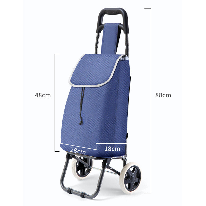 Household Shopping Cart Portable Folding Hand Pull - Mubimart -  