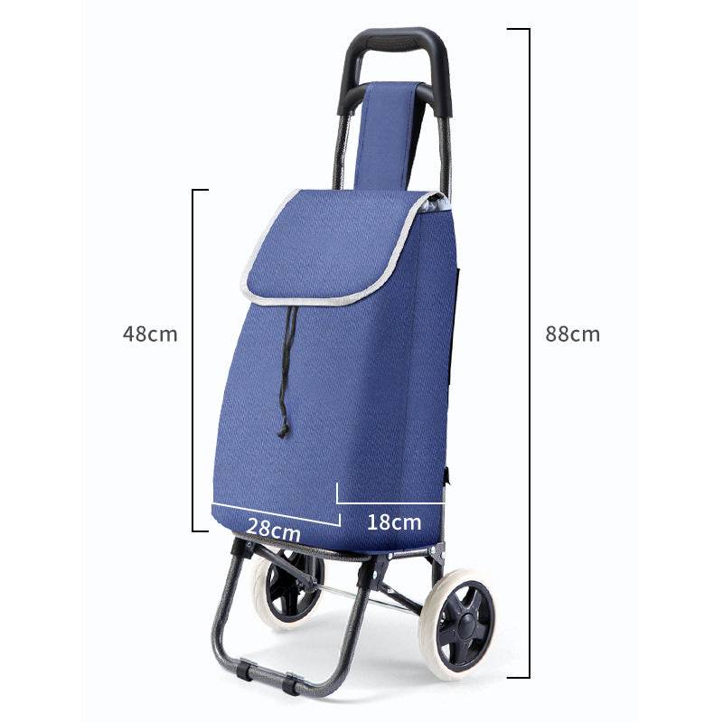 Household Shopping Cart Portable Folding Hand Pull - Mubimart