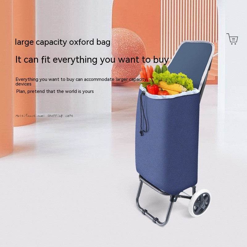 Household Shopping Cart Portable Folding Hand Pull - Mubimart