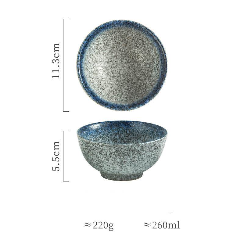Household Simple Ceramic Tableware Soup Bowl - Mubimart