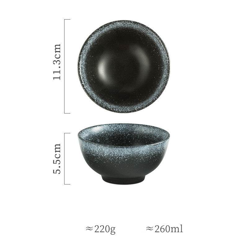 Household Simple Ceramic Tableware Soup Bowl - Mubimart